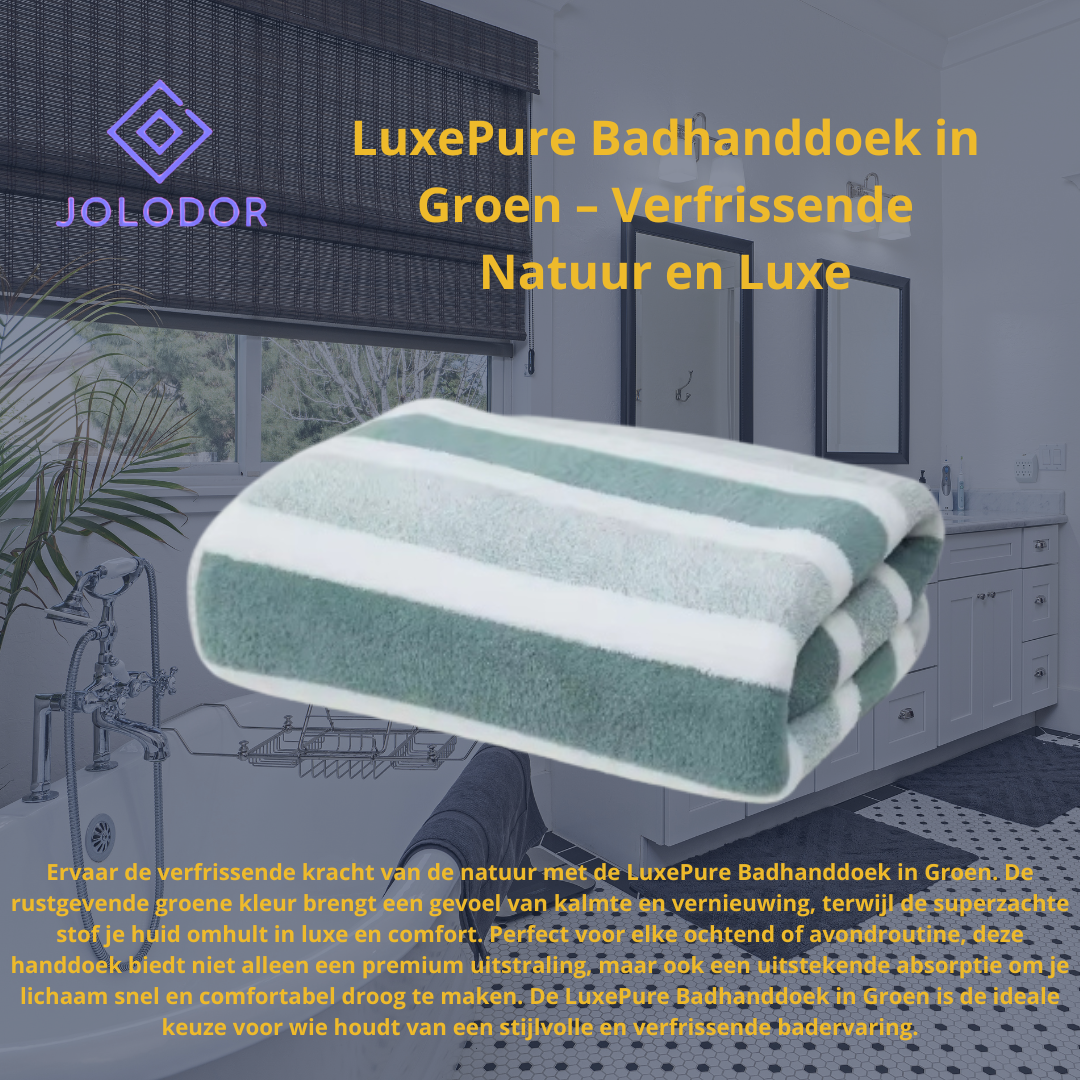 JOLODOR ™ | LuxePure Badhanddoek - Zacht, absorberend, luxe comfort