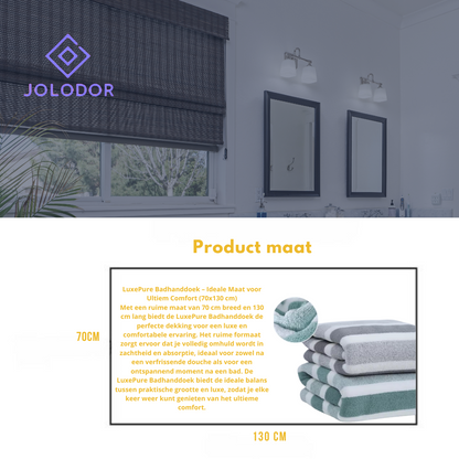 JOLODOR ™ | LuxePure Badhanddoek - Zacht, absorberend, luxe comfort